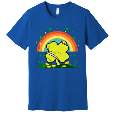 Saint Patricks Day Shenanigans Rainbow Tennis Ball Shamrock Gift Premium T-Shirt