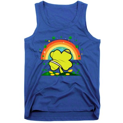 Saint Patricks Day Shenanigans Rainbow Tennis Ball Shamrock Gift Tank Top