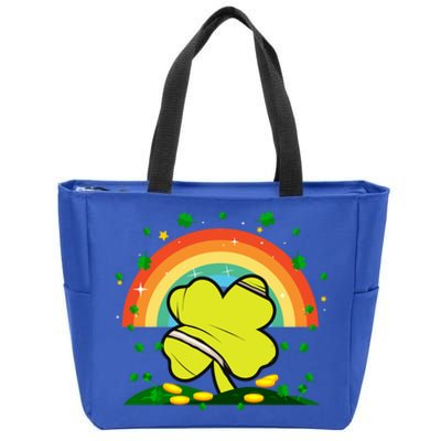 Saint Patricks Day Shenanigans Rainbow Tennis Ball Shamrock Gift Zip Tote Bag