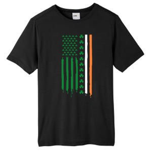 St Patricks Day Usa Flag Funny Gift Tall Fusion ChromaSoft Performance T-Shirt