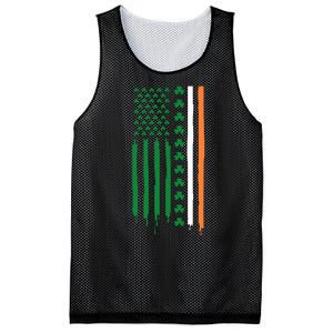 St Patricks Day Usa Flag Funny Gift Mesh Reversible Basketball Jersey Tank