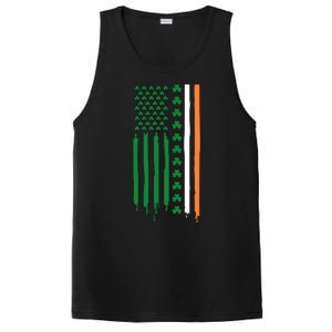 St Patricks Day Usa Flag Funny Gift PosiCharge Competitor Tank