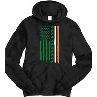 St Patricks Day Usa Flag Funny Gift Tie Dye Hoodie