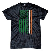 St Patricks Day Usa Flag Funny Gift Tie-Dye T-Shirt