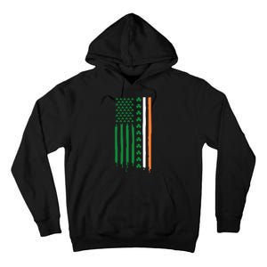 St Patricks Day Usa Flag Funny Gift Tall Hoodie