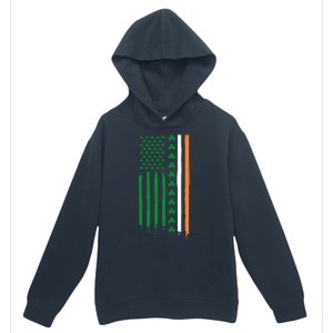 St Patricks Day Usa Flag Funny Gift Urban Pullover Hoodie