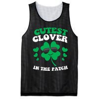 St Patricks Day Cutest Clover In The Patch Mesh Reversible Basketball Jersey Tank