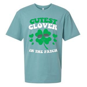 St Patricks Day Cutest Clover In The Patch Sueded Cloud Jersey T-Shirt