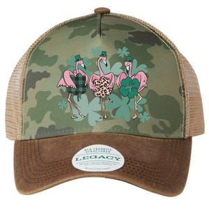 St Patrick's Day Flamingo Legacy Tie Dye Trucker Hat