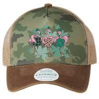 St Patrick's Day Flamingo Legacy Tie Dye Trucker Hat