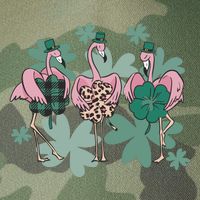 St Patrick's Day Flamingo Legacy Tie Dye Trucker Hat