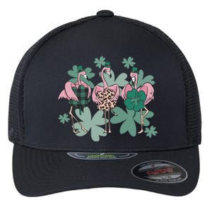 St Patrick's Day Flamingo Flexfit Unipanel Trucker Cap