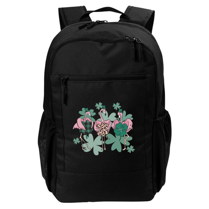 St Patrick's Day Flamingo Backpack