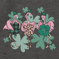 St Patrick's Day Flamingo Vector Backpack