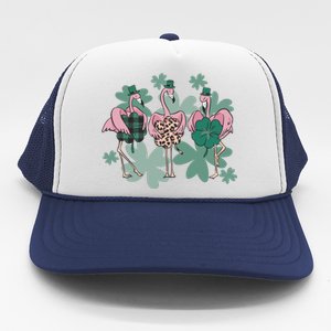 St Patrick's Day Flamingo Trucker Hat