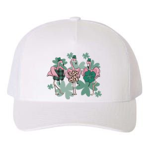 St Patrick's Day Flamingo Yupoong Adult 5-Panel Trucker Hat