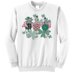 St Patrick's Day Flamingo Sweatshirt