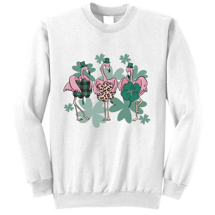 St Patrick's Day Flamingo Sweatshirt