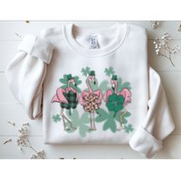 St Patrick's Day Flamingo Sweatshirt