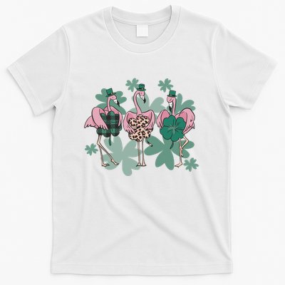 St Patrick's Day Flamingo T-Shirt