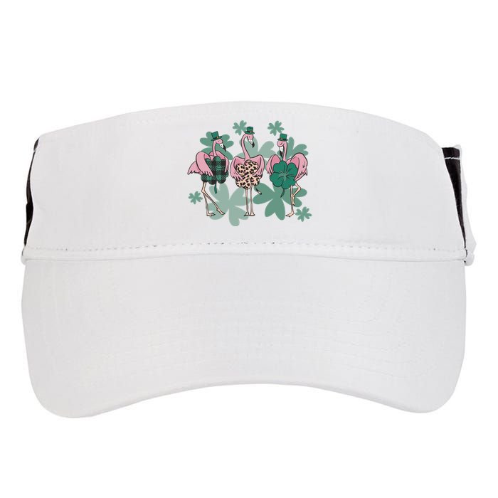 St Patrick's Day Flamingo Adult Drive Performance Visor