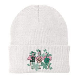 St Patrick's Day Flamingo Knit Cap Winter Beanie