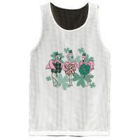 St Patrick's Day Flamingo Mesh Reversible Basketball Jersey Tank