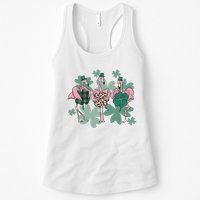 St Patrick's Day Flamingo Womens Tank Top