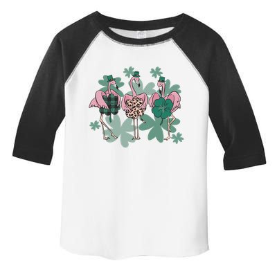 St Patrick's Day Flamingo Toddler Fine Jersey T-Shirt