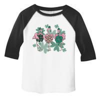 St Patrick's Day Flamingo Toddler Fine Jersey T-Shirt