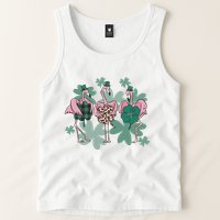 St Patrick's Day Flamingo Tank Top