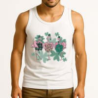 St Patrick's Day Flamingo Tank Top