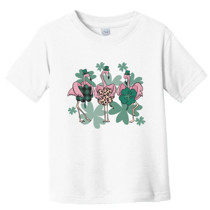 St Patrick's Day Flamingo Toddler T-Shirt