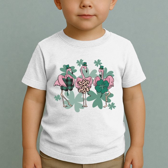 St Patrick's Day Flamingo Toddler T-Shirt