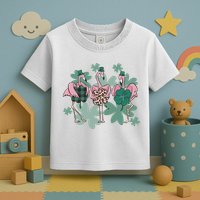St Patrick's Day Flamingo Toddler T-Shirt