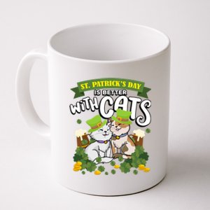 St Patrick's Day Is Better With Cats St Paddy Holiday Gift Coffee Mug