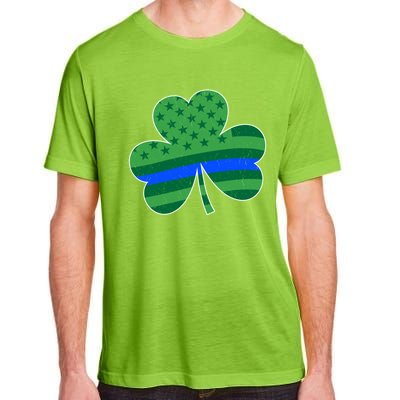 St Patricks Day Shamrock Irish American Police Officer Cop Meaningful Gift Adult ChromaSoft Performance T-Shirt