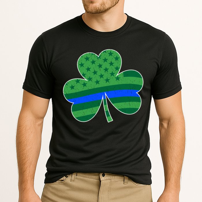 St Patricks Day Shamrock Irish American Police Officer Cop Meaningful Gift Cooling Performance Crew T-Shirt