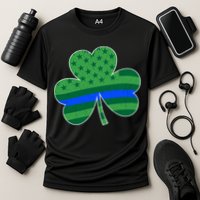 St Patricks Day Shamrock Irish American Police Officer Cop Meaningful Gift Cooling Performance Crew T-Shirt
