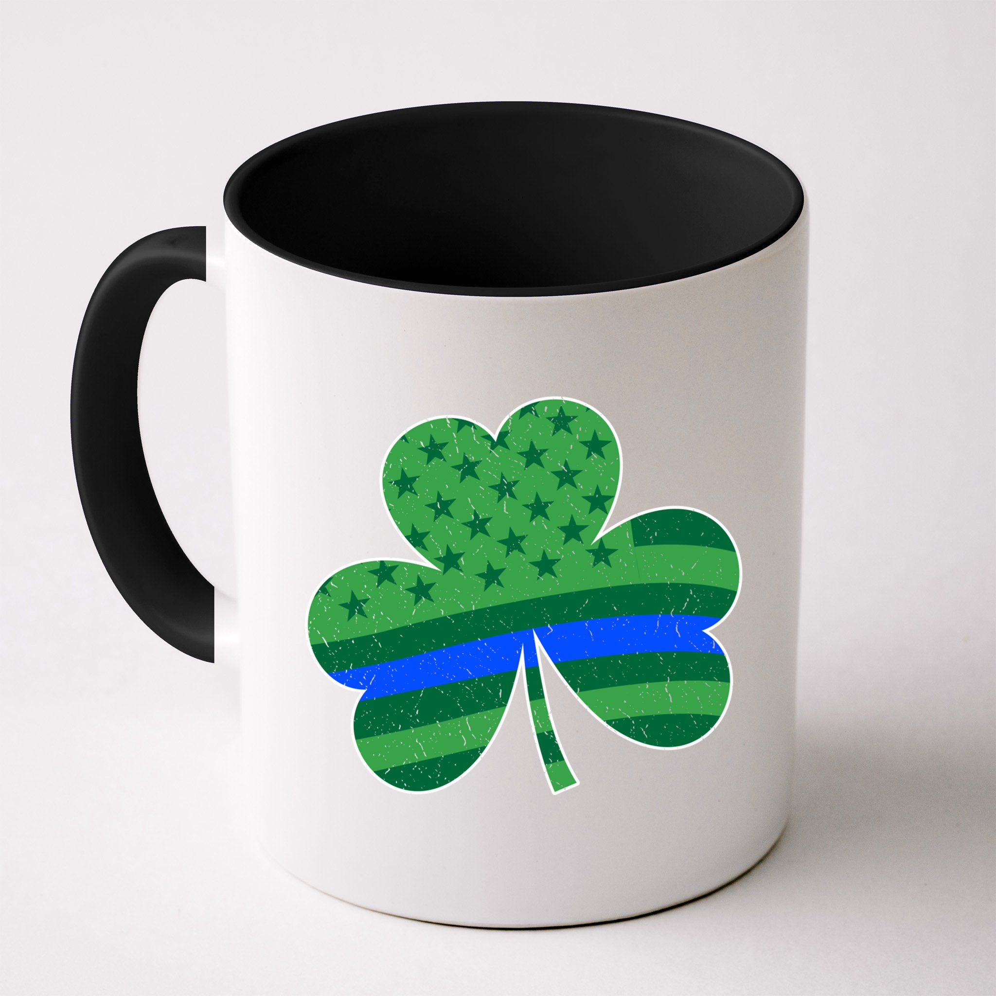 St Patricks Day Shamrock Irish American Police Officer Cop Meaningful Gift Mug