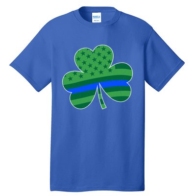 St Patricks Day Shamrock Irish American Police Officer Cop Meaningful Gift Tall T-Shirt