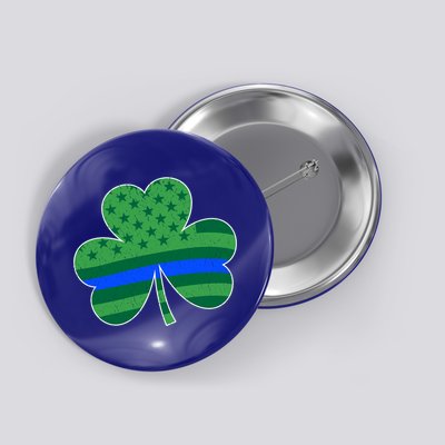 St Patricks Day Shamrock Irish American Police Officer Cop Meaningful Gift Button