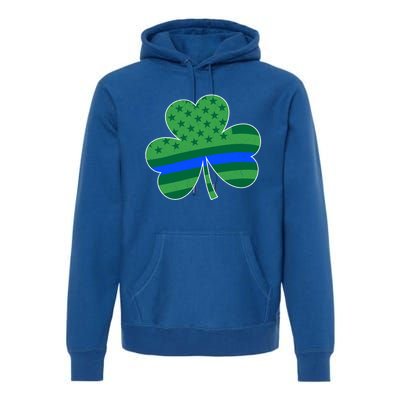 St Patricks Day Shamrock Irish American Police Officer Cop Meaningful Gift Premium Hoodie