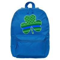 St Patricks Day Shamrock Irish American Police Officer Cop Meaningful Gift 16 in Basic Backpack