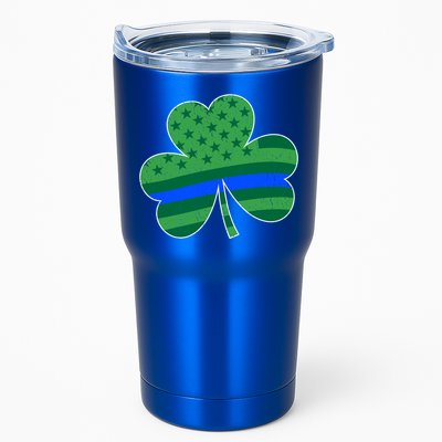 St Patricks Day Shamrock Irish American Police Officer Cop Meaningful Gift Tumbler