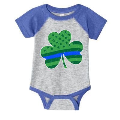 St Patricks Day Shamrock Irish American Police Officer Cop Meaningful Gift Infant Baby Jersey Bodysuit