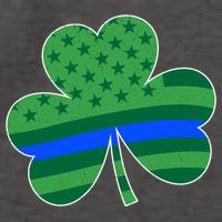 St Patricks Day Shamrock Irish American Police Officer Cop Meaningful Gift Vector Backpack