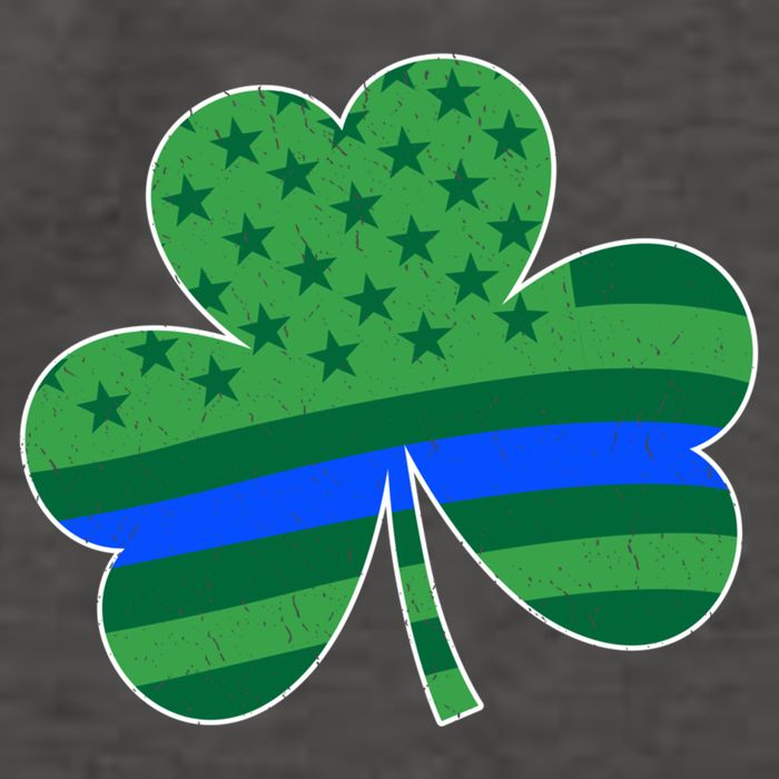 St Patricks Day Shamrock Irish American Police Officer Cop Meaningful Gift Vector Backpack