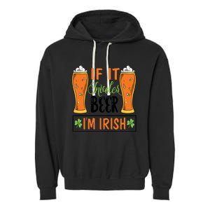 St Patricks Day Drinking Garment-Dyed Fleece Hoodie