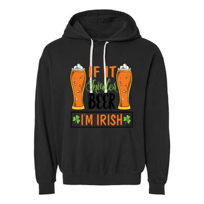 St Patricks Day Drinking Garment-Dyed Fleece Hoodie